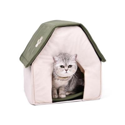 China Breathable Hot Sale Pet Indoor Funny Luxury Felt Fancy Cat House for sale