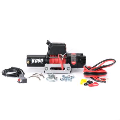 China ATV/UTV DAO Hot Sales 6000lbs ATV MINI 12v Electric Winch With Synthetic Rope for sale