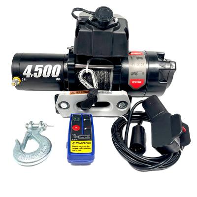 China ATV/UTV CAD Mini CE Certified Car Winch 12v/24v OEM/DEM Electric Winch Rope for sale