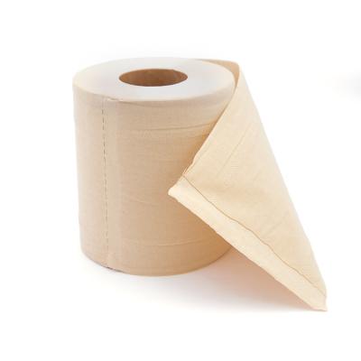 China 100% Virgin Bamboo Pulp Standard Toilet Paper Roll With Beautiful Embossing Made In China for sale