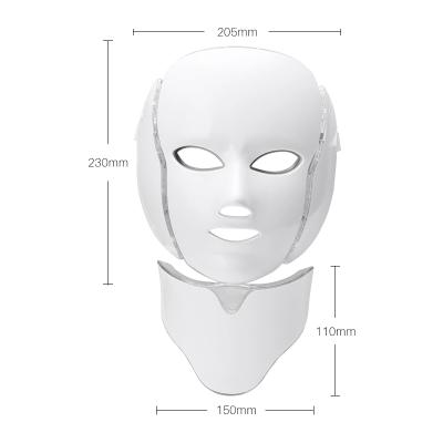 China Acne Treatment Home Use Electric Skin Care Mask LED Face Light Therapy 7 Colors Pdt Colorful Led Facial Light Up Face For Skin Care for sale