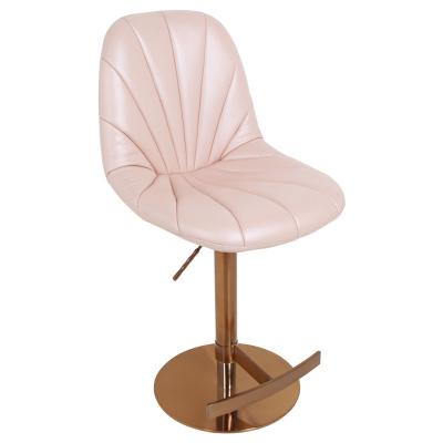 China Modern Pink Adjustable Bar Chair Lift Bar Chair With Bar Stool for sale