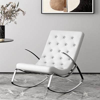 China Integrated Modern Sponge Leisure Stainless Lounger Lounge Chair for sale