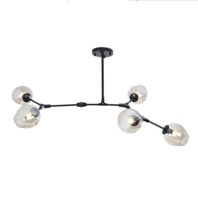 China Modern Modern Glass Balls Chandelier Staircase Living Room Lights Chandelier for sale