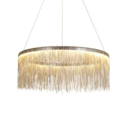 China Art Creative Personality Nordic France Modern Romantic Metal Chain Chandelier for Restaurant Minimalist Chandelier for sale