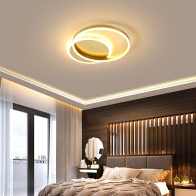 China Unique Design Hot Selling Bedroom Light Ceiling Lamp Sand Gold Surface Mounted Ceiling Lamp for sale