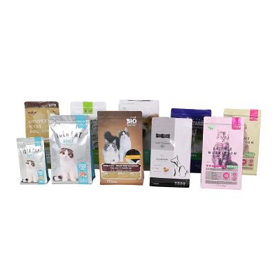 China Safety Laminated Material Dog Food Feeding Bag Flat Bottom Dog Food Packaging Packaging Bag for sale