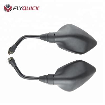 China PULASR 135LS ZF001-128 FLYQUICK Motorcycle Good Quality Plastic Black Rear View Mirror For PULSAR 135 150 180 for sale