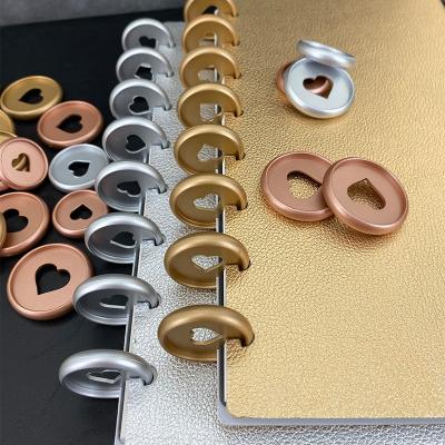 China 2022 Binding Mushroom Binding Mushroom Hardcover RINGNOTE Custom Printing Binding Planner Discs for sale