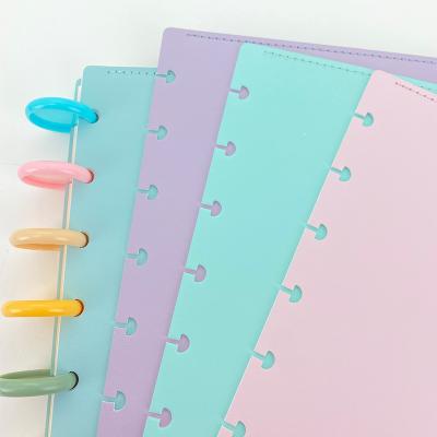 China Disc Bind RINGNOTE Classic Size PU Leather Notebook Cover for Disc Limit Notebook and Planner for sale