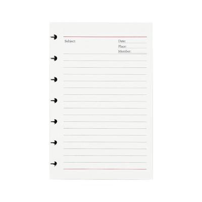 China RINGNOTE B6 Disc Limit Refill Paper 60 Sheets Budget Planner for Diary Disc Binding Diary 2021 for sale