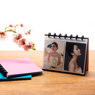 China Fashiontable Custom Card Binder Clear Plastic Pockets Holder PP Storage Plastic Leather Photo Album for sale