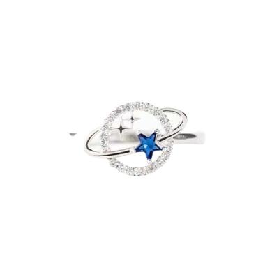 China Fashionable Explosive Silver Personality S925 Planet Star Simple Ring Jewelry for sale