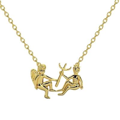 China New FASHIONABLE S925 Sterling Silver Devil and Angel Girls Necklace for sale