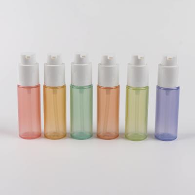 China Factory Wall Thick Plastic Lotion Bottle Cosmetic Serum Bottle Wholesale PET PETG Cosmetic Packaging 30ML for sale