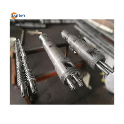 China Products PVC Batten 45/90 Conical Twin Screw Barrel For Plastic Extruder Machine for sale