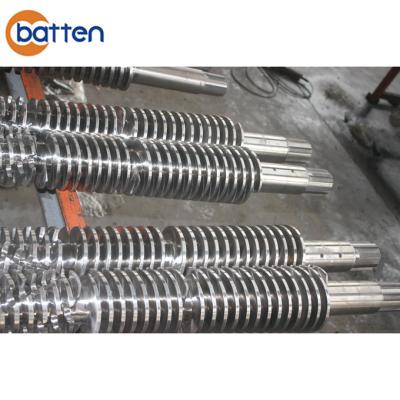 China PVC Products Liansu Tapered Twin Screw Barrel For PVC Plastic Extruder Machine for sale