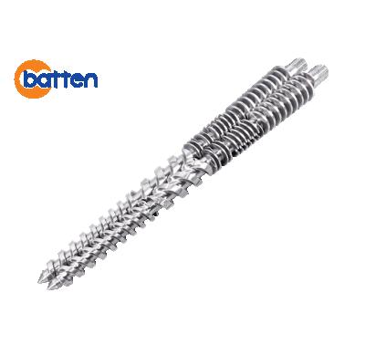 China Conical Twin Screw Barrel For Machine KMD 2-70 KK Plastic Conical Twin Screw Barrel For Plastic Machine for sale