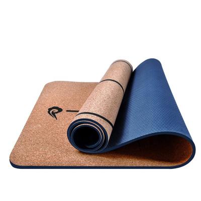 China Cork Custom Gym China Best Exercise Fitness Printed Cork Yoga Mat Eco-Friendly Logo Pilates Yoga Mat for sale