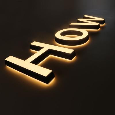 China Eco-friendly manufacturer supply fulllit 3D led light signage board acrylic sign letters lit led letters sign for sale