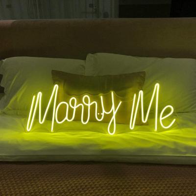 China Dropshipping Buildings Marry Me Neon Sign Gwedding Neon Sign Light Neon Signs for sale