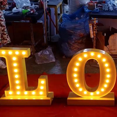 China Eco-Friendly Wholesale Led Light Vintage LOVE Signs Marquee Letters Custom 4ft Marquee Letters With Double Rim Light Up Letters For Wedding for sale