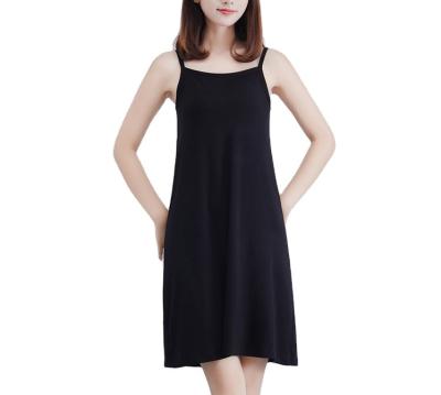 China 2022 Anti-Wrinkle Women's Fashion Modal Mid-Length Casual Dress Sleeveless Casual Dress for sale