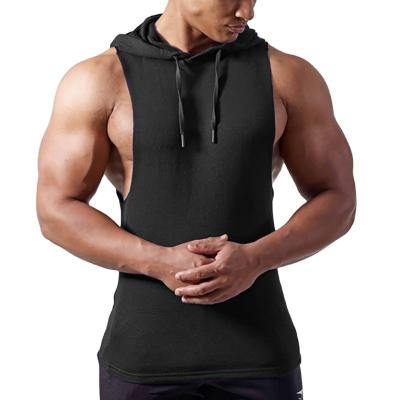 China Wholesale Anti-Wrinkle Quick Dry Mens Fitness Custom Size Hoodie Sleeveless European Sweatshirts for sale