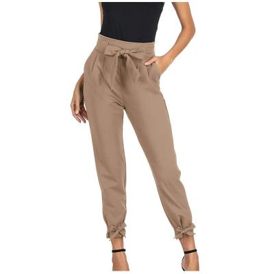 China Casual Corset Women's High Waisted QUICK DRY All-match Loose All-match Pants Lace Up Pants Plus Size Trousers Pants for sale