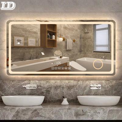 China Vanity Mirror Dimmable Light LED Bathroom Makeup Touch Sensor Switch Magnifying Backlit Mirror for sale