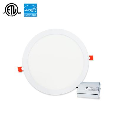 China Foshan Modern Manufacturer Round Recessed 24W Slim Led Panel Light for sale