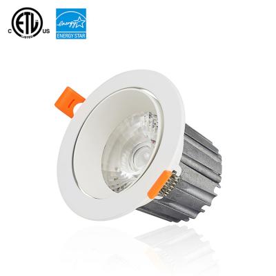 China Modern Residential Spot 3inch 6W Eyeball Round Light Recessed Downlight Led Panel Light Indoor Slim 80 White Living Room ETL ROHS for sale