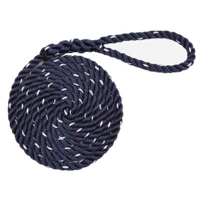 China Boat Mooring High End Nylon Polyester Customized Boat Fender Accessory Line Twisted Marine Rope for sale