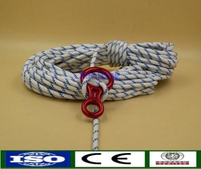 China Polyester Climbing Rope With Figure Eight Fall Arrester Hold Devices Downward for sale