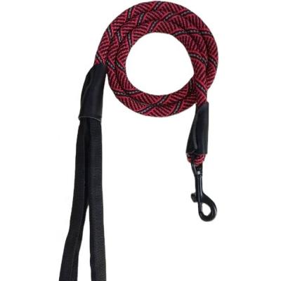 China Hot Selling Product Dog Walking 10mm Pet Rope Dog Leash Rope For Dog Walking Red Blue Black With Reflective for sale