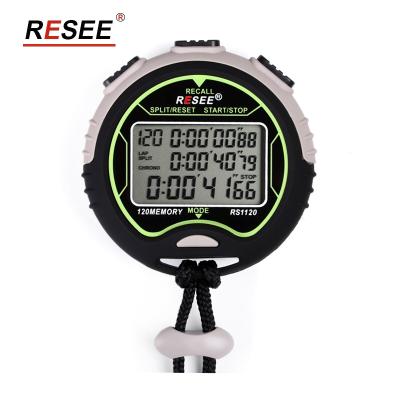 China Hot Selling Cheap 3 Row 1/100 Sec Digital Sports Stopwatch Large Display Alarm for sale