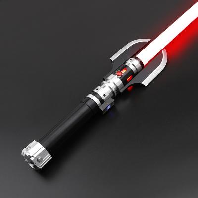 China Aluminum alloy Aluminum alloy LHSABER Darth Malgus RGB infinite color change sensitive smooth swing heavy dueling metal hilt crystal lightsaber for sale