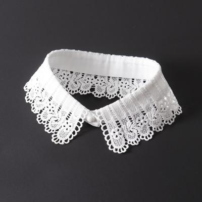 China Hot Selling Detachable Clothing Accessories Elegant Embroidery Detachable Collar for sale