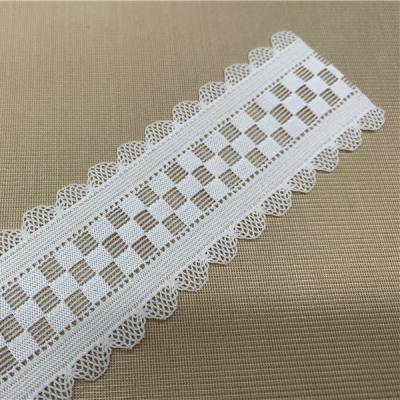 China Fashional 2021 Hot Selling Spandex Nylon Lace Up 24MM French Lace Trims for sale