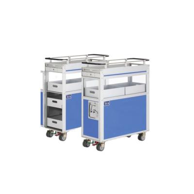 China Airline Atlas Half Size MealTrolley Easy Mobile Meal Trolley Aircraft Meal Cart for sale