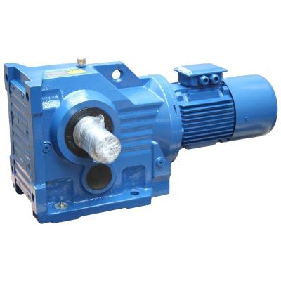 China Hotels KC Series Helical Bevel Gearbox With 220V Geared Motors for sale