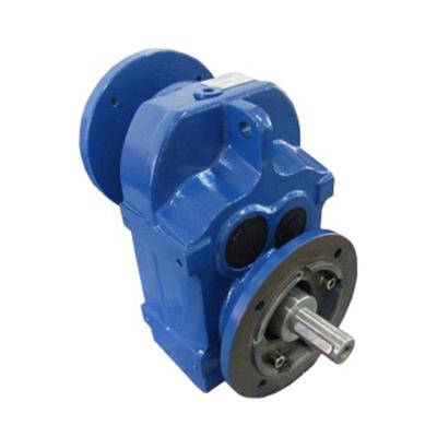 China Garment shops good quality parallel shaft reduction helical gearbox with solid shaft motor reductor for sale