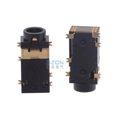 China New 3.5mm Plug PJ3A52 PCB Audio Jack 6 Pins PCB DIP Board Stereo Earphone Connector PJ3A52 With 3.5mm Head for sale