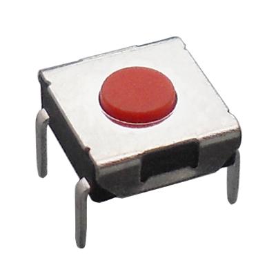 China TS-E003 6x6mm Momentary 1NO DIP Long Travel Tact Switch with Rubber Button and Water Proof Contact Switch for sale