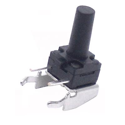 China Washable plastic TS-G008 through the hole terminal THT 2 side pin tact switch with button holder tact switch for sale