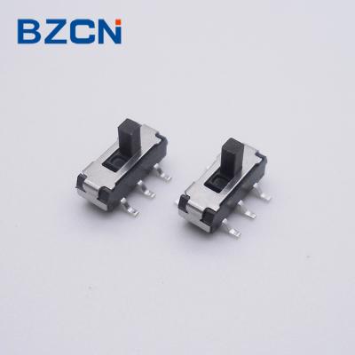 China 1P2T sliding contact ON-OFF with 6 pin silver plate terminal light push switch detector switch for sale