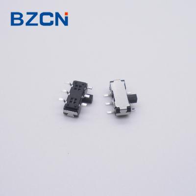 China 1P2T SMT Surface Mount 6 Side Push Pin Sliding Contact With Sliver Plate For Electronic Products for sale