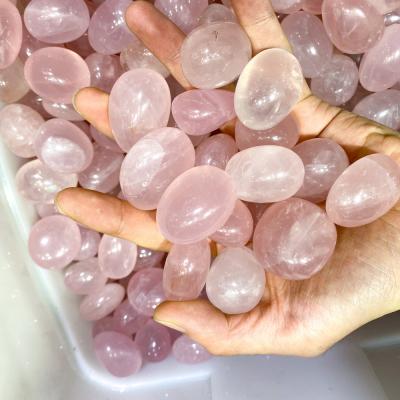 China Genuine Natural Pleochroic/Pleochroism Rose Quartz Gemstone Loose Beads Power Energy Beads For Necklace Jewelry Making for sale