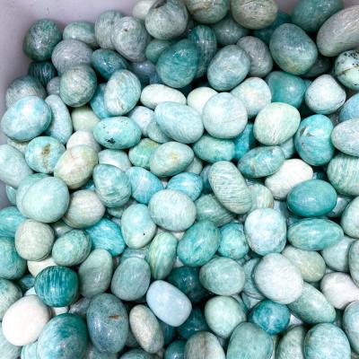 China Natural Pleochroic / Pleochroism Amazonite Gemstone Stone Beads Irregular Shaped Loose Beads For Jewelry Making for sale