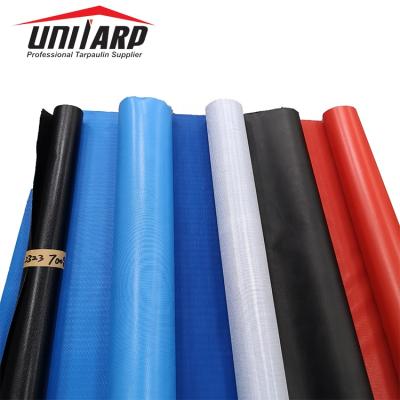 China Water Resistant Unitarp 650gsm Embossing Lona Tarpaulin PVC Coated Woven Polyester Tarpaulin Fabric In Roll for sale